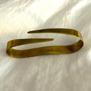 Bisjoux Solid Brass Palm Cuff